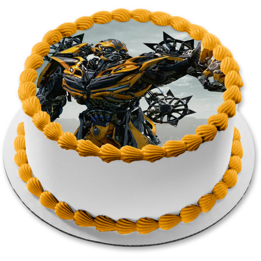 Transformers Bumblebee Edible Cake Topper Image ABPID12620