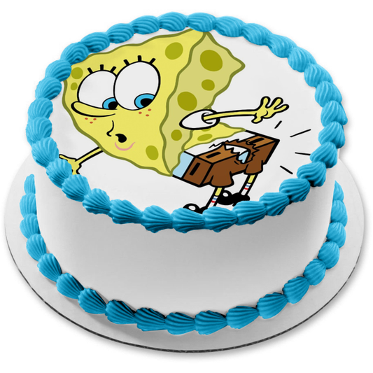 SpongeBob SquarePants Ripped Pants Edible Cake Topper Image ABPID12434