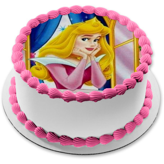 Disney Princess Aurora Edible Cake Topper Image ABPID12554