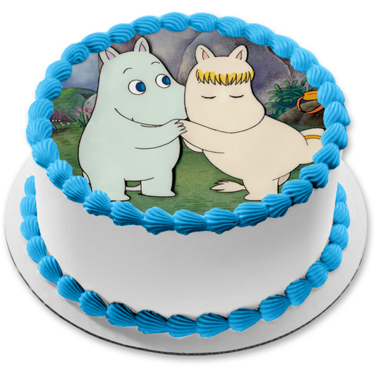 Imagen comestible para tarta con diseño de Moomins Moomintroll Snorkmaiden ABPID12592 