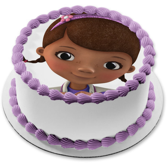 Imagen de la cara de Doc McStuffins, decoración comestible para tarta, imagen ABPID12779 