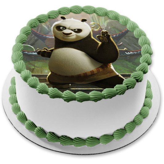 Imagen comestible para tarta de Kung Fu Panda Po Karate Stance ABPID12798 
