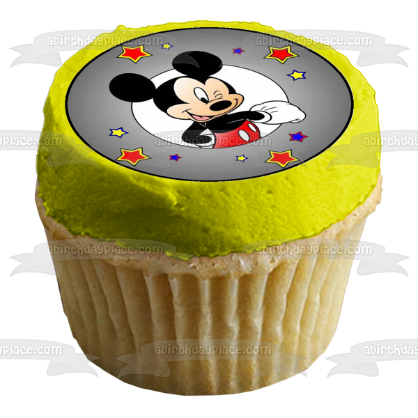 Disney Mickey Mouse and Friends Stars Edible Cake Topper Image ABPID12851