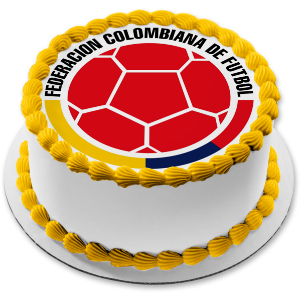 Escudo del equipo colombiano Logo Fcf Edible Cake Topper Imagen ABPID20643 