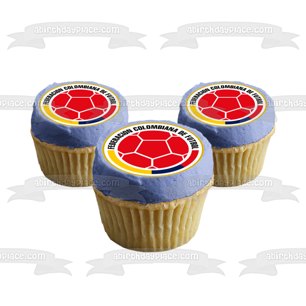Escudo del equipo colombiano Logo Fcf Edible Cake Topper Imagen ABPID20643 