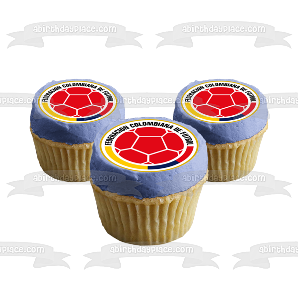 Sheild of the Columbian Team Logo Fcf Edible Cake Topper Image ABPID20643