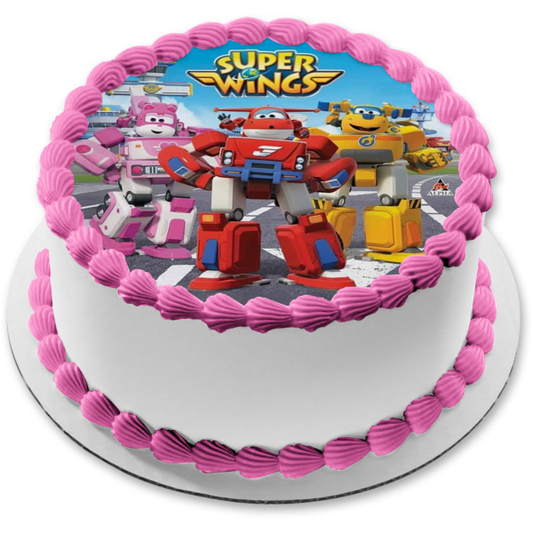 Super Wings Todd Dizzy Jett Edible Cake Topper Image ABPID22009