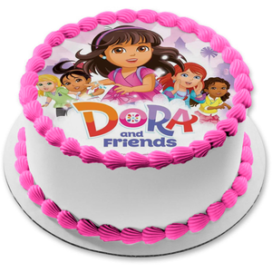 Dora and Friends Ira Sirina Mala Naiya Kate Alana Edible Cake Topper Image ABPID22046