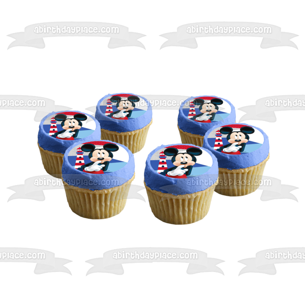 Disney Mickey Mouse Light House Edible Cake Topper Image ABPID21881