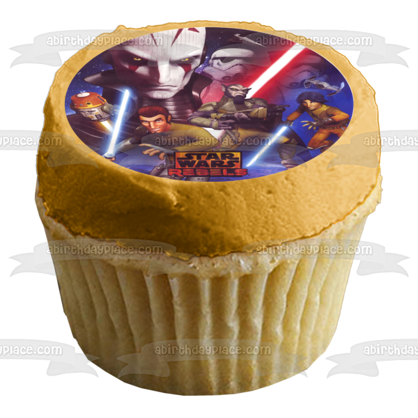 Star Wars Rebels Ezra Bridger el Gran Inquisidor Kanan Jarrus Storm Troopers Imagen comestible para decoración de tartas ABPID24299 