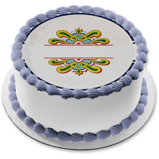 Sgt. Pepper's Lonely Hearts Club Band Logo Drum Edible Cake Topper Image ABPID27344