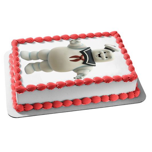 Ghost Busters Stay Puft Marshmallow Man Edible Cake Topper Image ABPID27830