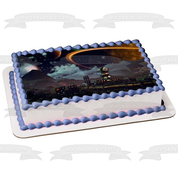 The Outer Worlds Video Game RPG Space Exploration Future Corporations Planets Edible Cake Topper Image ABPID50411
