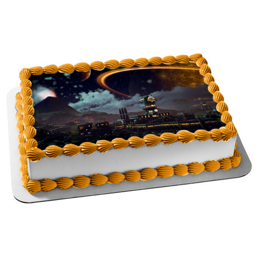 The Outer Worlds Video Game RPG Space Exploration Future Corporations Planets Edible Cake Topper Image ABPID50411