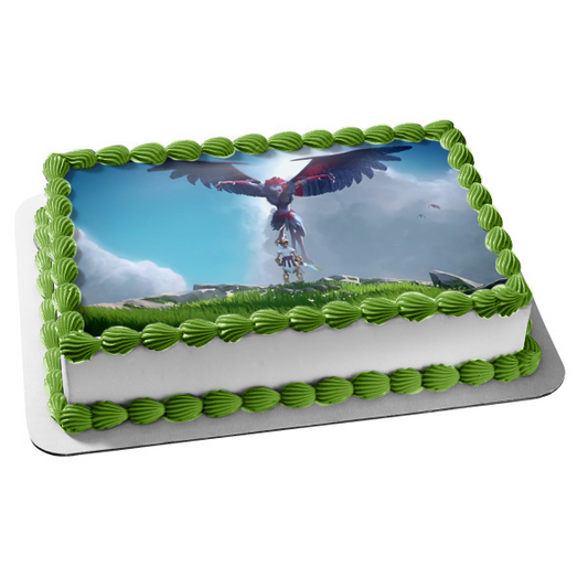 Videojuego de dioses y monstruos Dioses griegos Typoon Isla de la Bendita Imagen comestible para decoración de tarta ABPID50413 