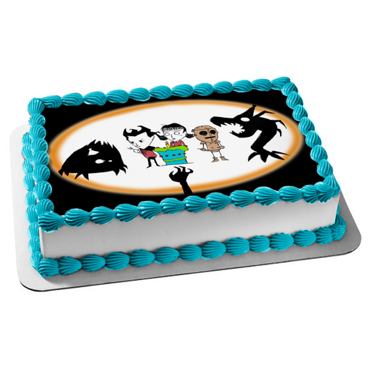 Don't Starve It's Your Birthday Wilson Willow Wx-78 - Decoración comestible para tarta de cumpleaños, imagen ABPID50268 