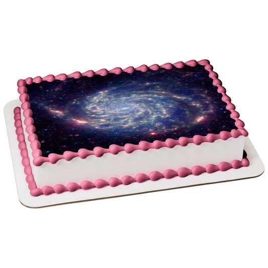 Pinwheel Galaxy Constellation Ursa Major Edible Cake Topper Image ABPID50301