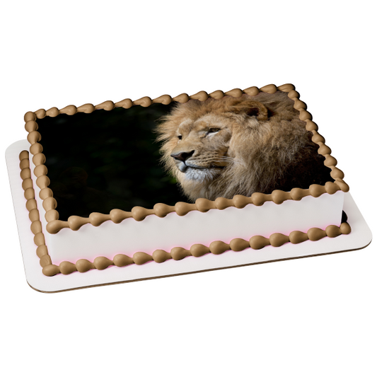 Imagen comestible para decoración de tarta con león majestuoso ABPID50478 