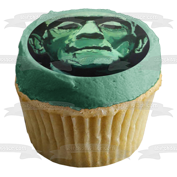 Frankenstein Halloween Boris Karloff Edible Cake Topper Image ABPID50342