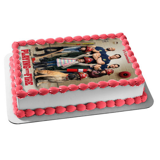 Playing with Fire Movie 0 Percent Contained Edible Cake Topper Image ABPID50490
