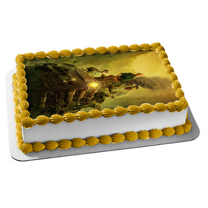 Disney Jungle Cruise Frank Lily Houghton Leopard Proxima Cruise Boat Edible Cake Topper Image ABPID50527