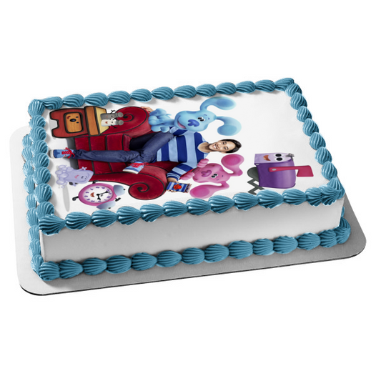 Nuevas pistas de blues con Josh y todos sus amigos Imagen comestible para decoración de tarta ABPID50572 