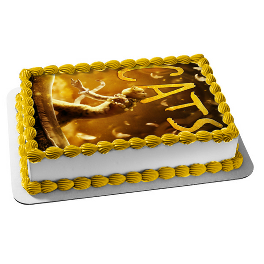 Decoración comestible para tarta con pose de baile de Victoria, película de gatos, 2019, imagen ABPID50730 