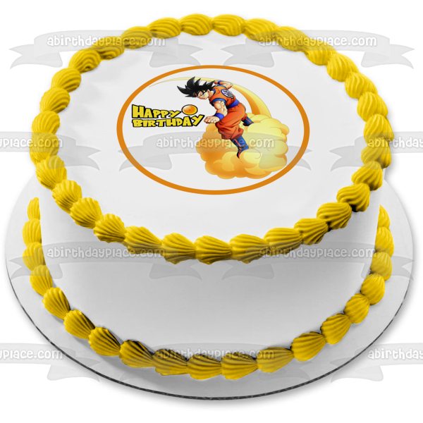 Dragon Ball Z Kakarot Round Edible Cake Topper Image ABPID50733