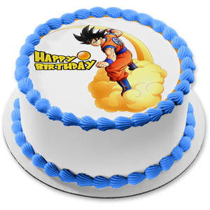 Dragon Ball Z Kakarot Round Edible Cake Topper Image ABPID50733