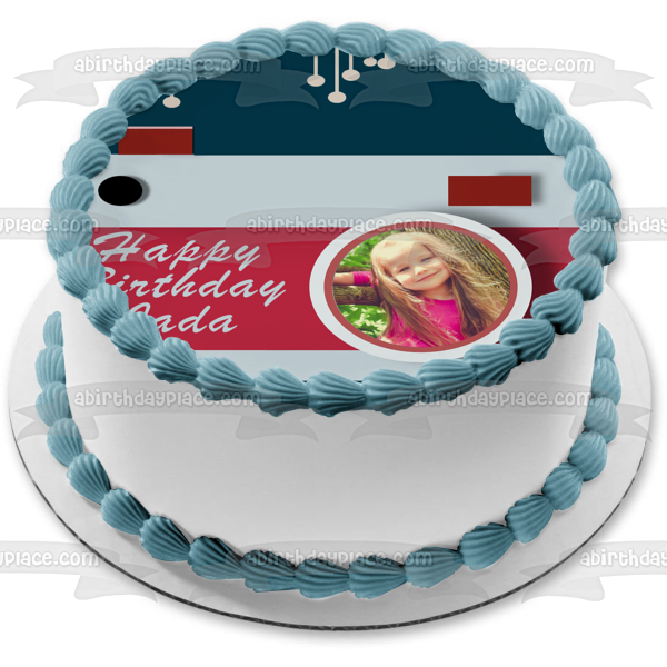 Your Photo Vintage Camera Photo Frame Edible Cake Topper Image Frame ABPID50750