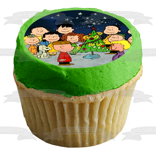 Charlie Brown Christmas Special Snoopy Peanuts Edible Cake Topper Image ABPID50648