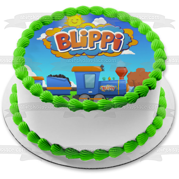 Blippi Youtube Youtuber Train Edible Cake Topper Image ABPID50828