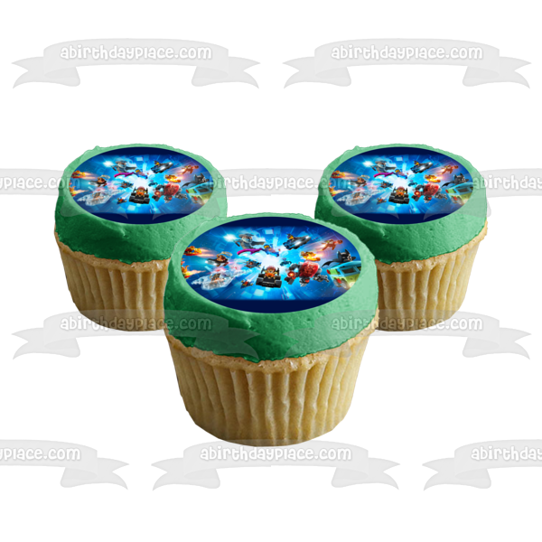 LEGO Dimensions Group Wonder Woman Batman Scooby Doo Lotr Edible Cake Topper Image ABPID50839
