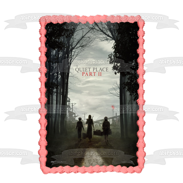 A Quiet Place Part 2 Movie Poster Edible Cake Topper Image ABPID50883