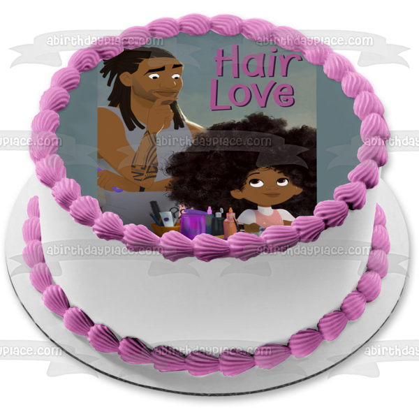 Hair Love Zuri Daddy Edible Cake Topper Image ABPID51037