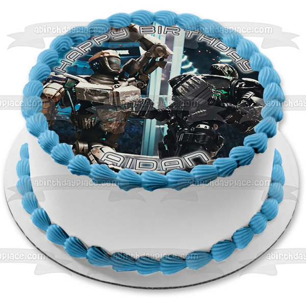 Real Steel Fighting Robot Atom Boxing Zeus Edible Cake Topper Image ABPID50888