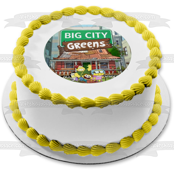 Big City Greens Cricket Tilly Bill Gramma Edible Cake Topper Image ABPID50930