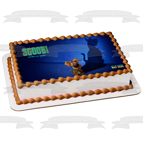 Scoob! His Epic Tail Begins Scooby Doo Shadow Edible Cake Topper Image ABPID51085