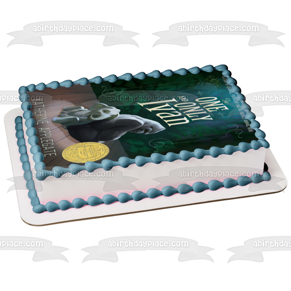The One and Only Ivan Book Cover Ivan Stella Edible Cake Topper Image ABPID51087