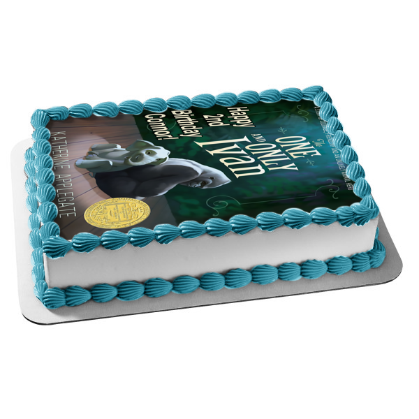 The One and Only Ivan Book Cover Ivan Stella Edible Cake Topper Image ABPID51087