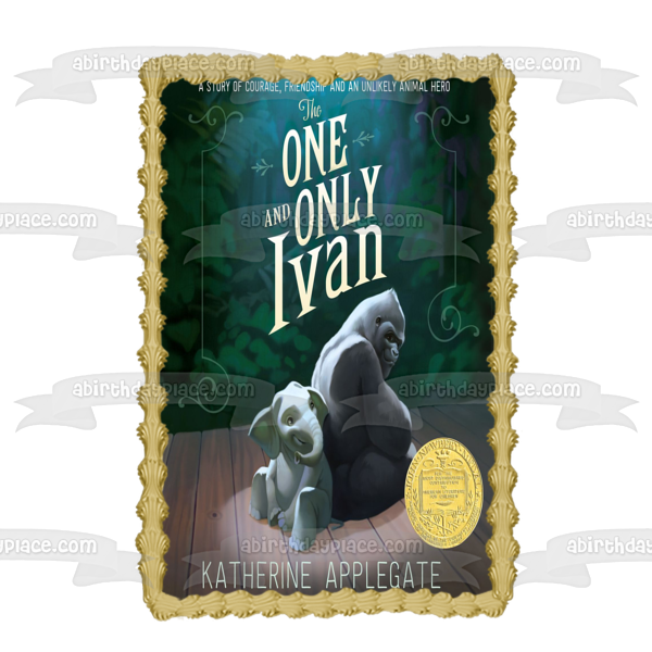 The One and Only Ivan Book Cover Ivan Stella Edible Cake Topper Image ABPID51087