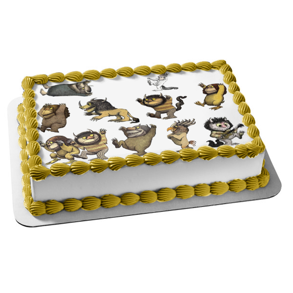 Where the Wild Things Are Max and Monsters Edible Cake Topper Image ABPID50945