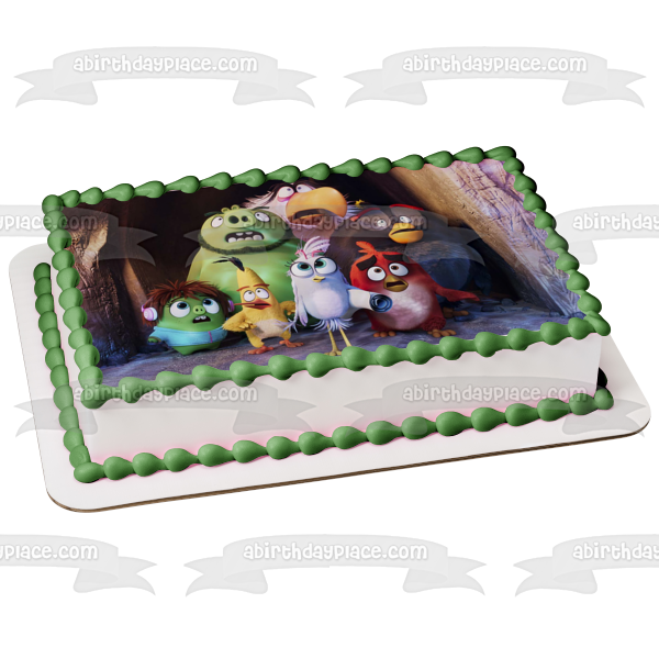 The Angry Birds 2 Pig Mother Terrence Silver Leonard Cave Edible Cake Topper Image ABPID51097