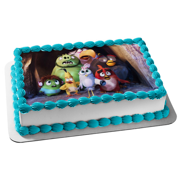 The Angry Birds 2 Pig Mother Terrence Silver Leonard Cave Edible Cake Topper Image ABPID51097