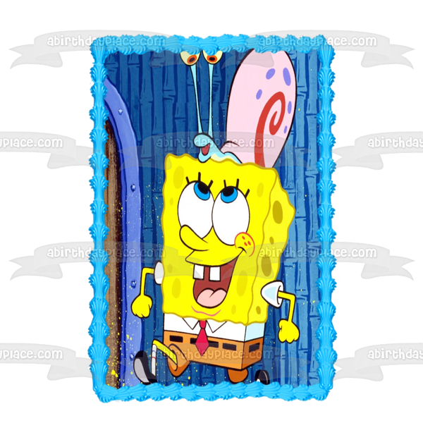 SpongeBob SquarePants Gary Edible Cake Topper Image ABPID50948