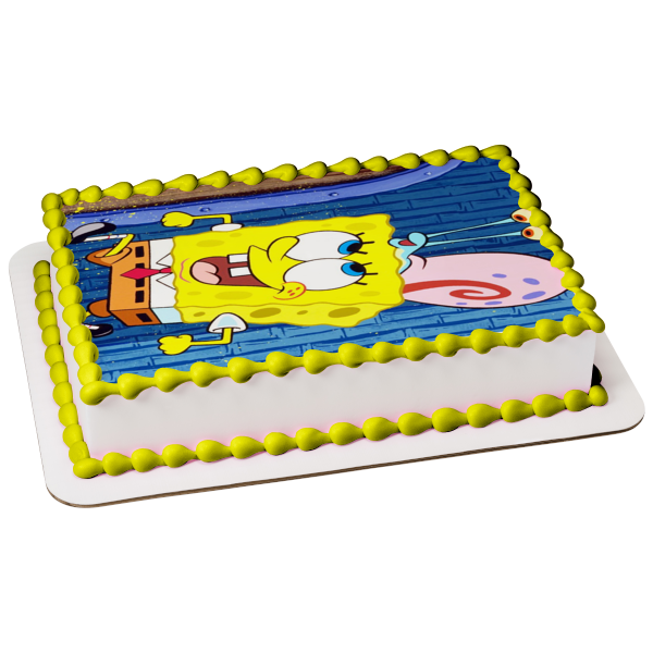 SpongeBob SquarePants Gary Edible Cake Topper Image ABPID50948