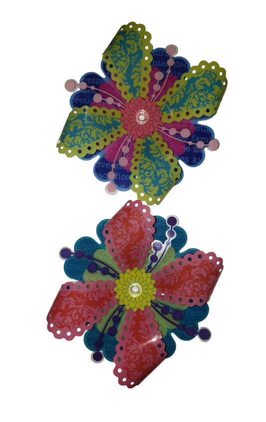 Poly Flores con Layons de Palabras Familiares (2 piezas)