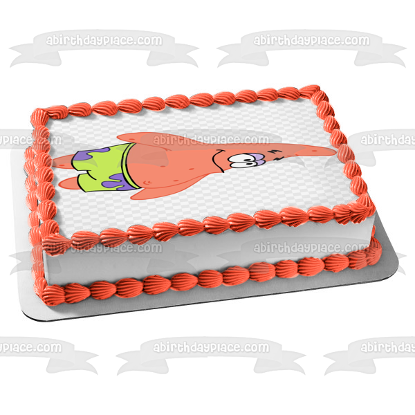 SpongeBob SquarePants Patrick Edible Cake Topper Image ABPID50994