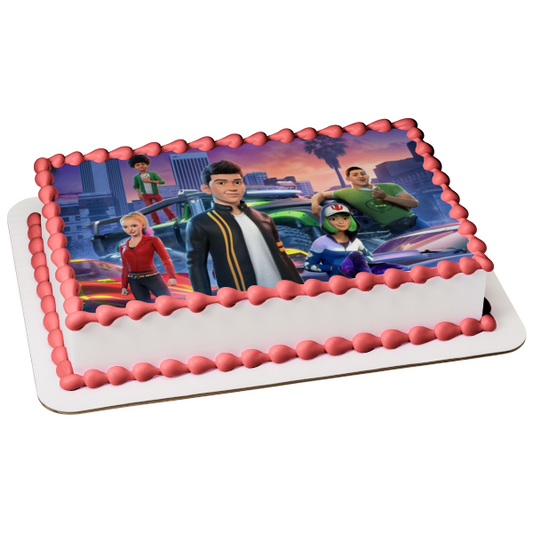 Fast and Furious Spy Racers Tony Toretto Margaret "Echo" Pearl Cisco Renaldo Layla Gray Frostee Benson Imagen comestible para tarta ABPID51162 