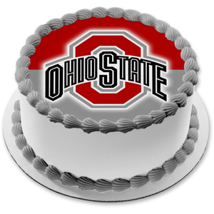 The Ohio State University Buckeyes Logo NCAA College Sports Edible Cake Topper Image ABPID50996